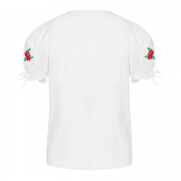 Ludowa bluzka z haftem  róże