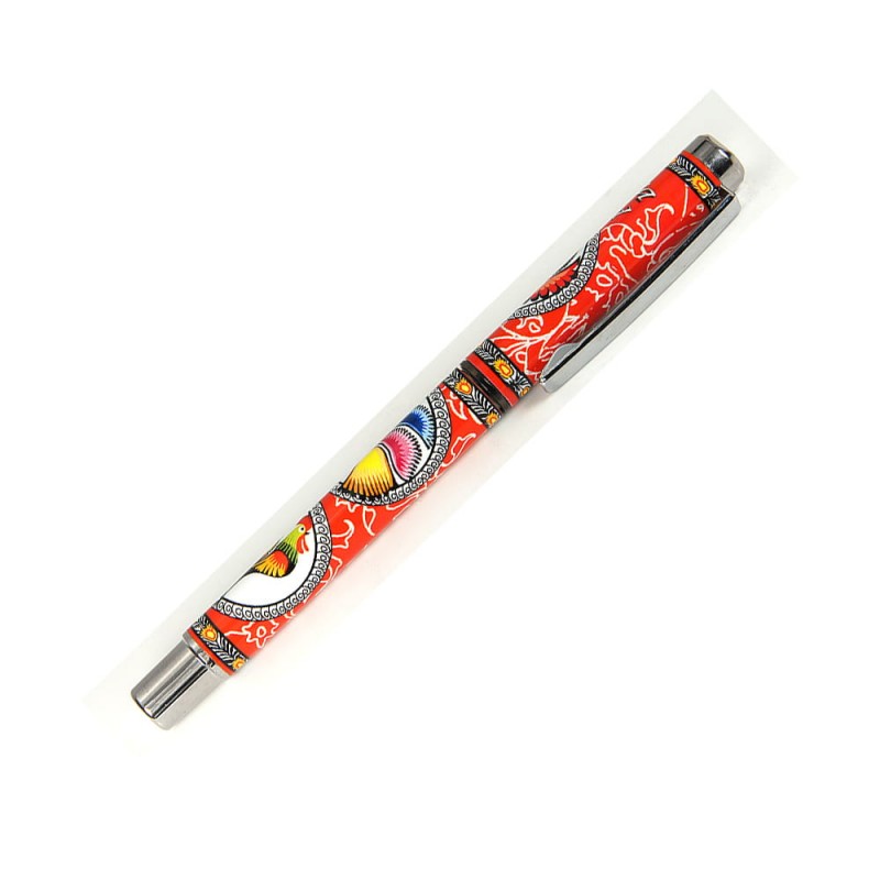Długopis żelowy koguty czerwone