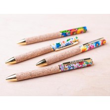 Długopis korkowy łowicki biały