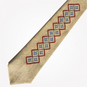 Folk krawat ludowy haft kielecki